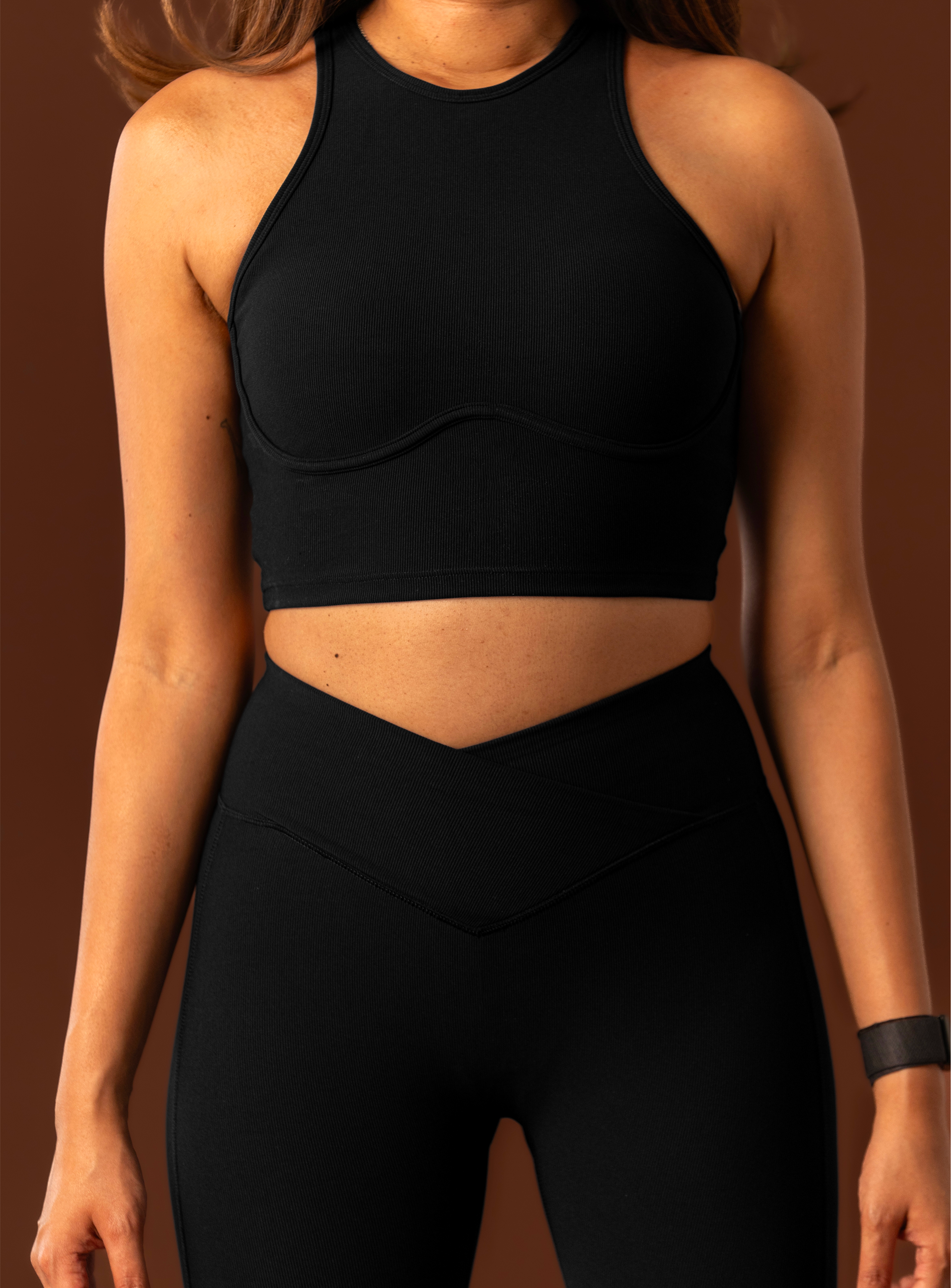 Flared Wave Waist Pants