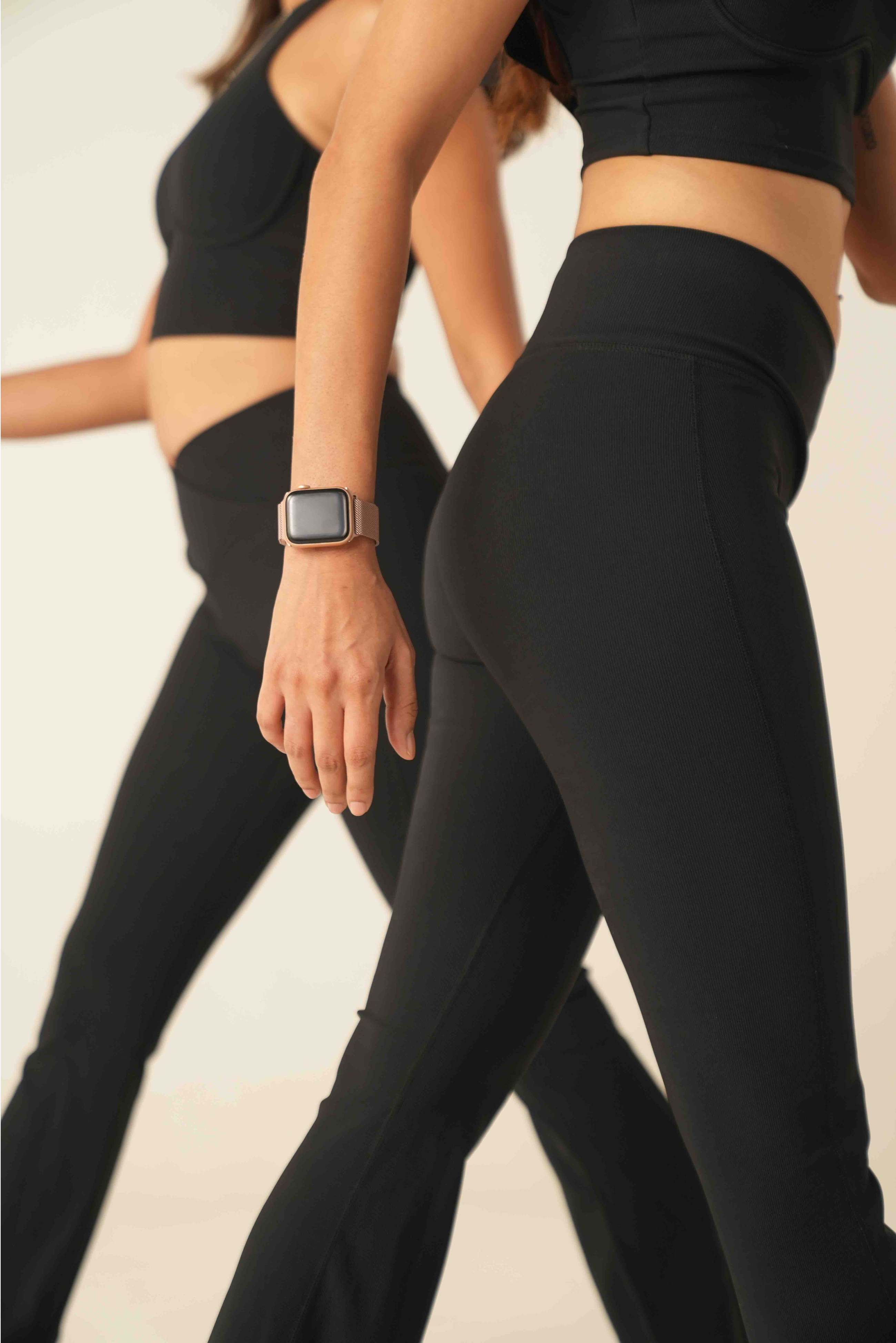 Flared Wave Waist Pants